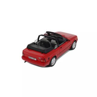 Ford Escort Mk4 XR3i Cabriolet - Flamenco-Rot 1986 OttO mobile 1:18 Resinemodell (Türen, Motorhaube... nicht zu öffnen!)